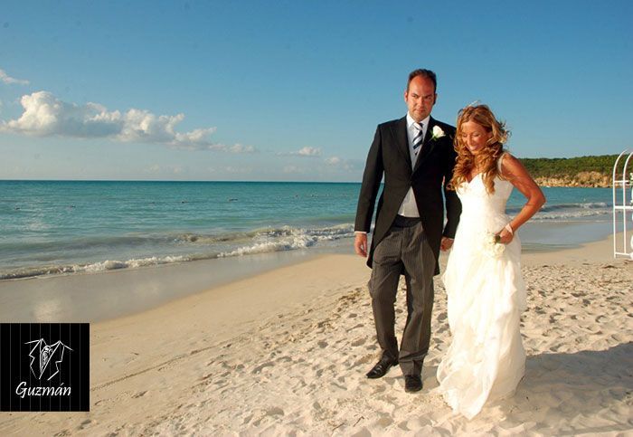 Chaqué, boda en la playa