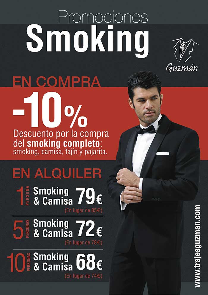 Promociones smoking Trajes Guzmán