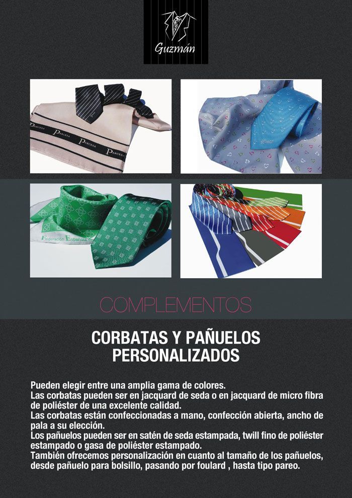 Corbatas y pañuelos personalizados