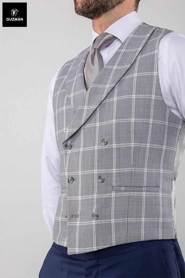 Chaleco traje hotsell hombre cuadros